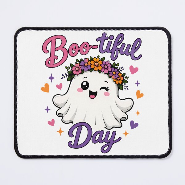 Item preview, Boo-tiful Day – Cute Floral Ghost Halloween Design designed and sold by SVALANART.