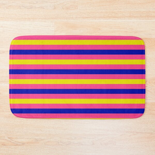 Item preview, Yellow And Blue Stripes Design Pink  designed and sold by PatternTitan.