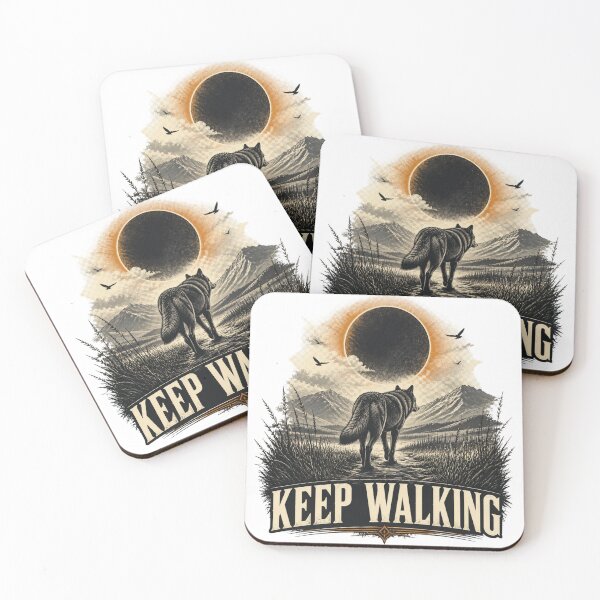 Item preview, Keep Walking – The Last Wolf Wilderness Design designed and sold by Brain shot.