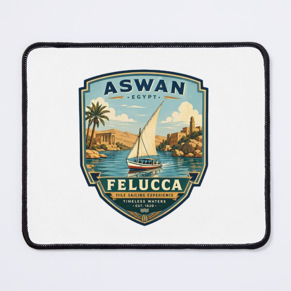 Item preview, Aswan Egypt Felucca Nile Sailing Experience Timeless Waters Est 1820 Vacation Souvenir designed and sold by Simsimah26Parks.