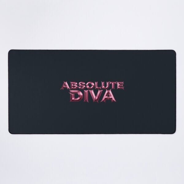 Item preview, Y2K Pink Liquid Chrome Absolute Diva Typography designed and sold by DripCultureLab.