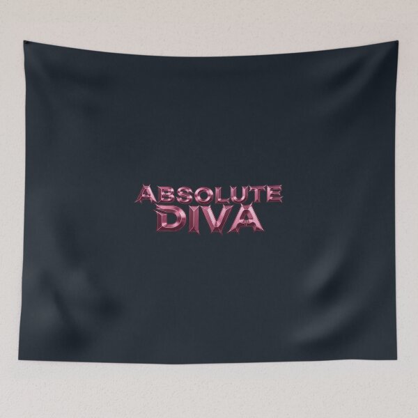 Item preview, Y2K Pink Liquid Chrome Absolute Diva Typography designed and sold by DripCultureLab.