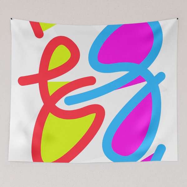 Item preview, Vibrant Chaos: Cyan and Magenta Intersect designed and sold by The Nomadic Designs.