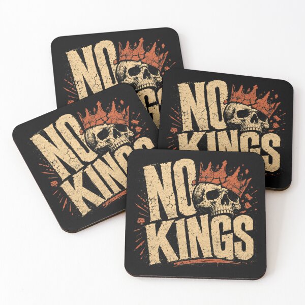 Item preview, No Kings Anti Monarchy Anarchy Rebel Freedom designed and sold by SkeletonsDanger.