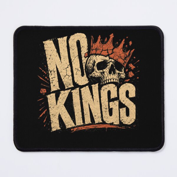 Item preview, No Kings Anti Monarchy Anarchy Rebel Freedom designed and sold by SkeletonsDanger.
