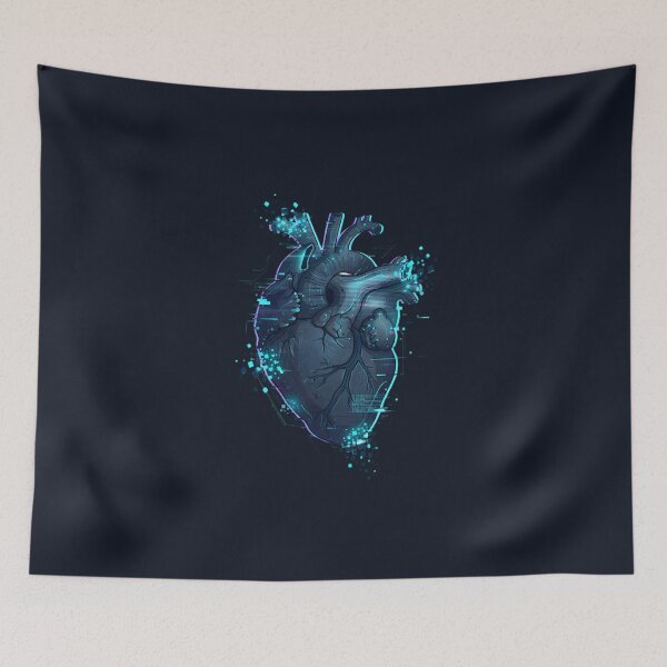 Item preview, Cyberpunk Glitch Anatomical Heart designed and sold by DripCultureLab.