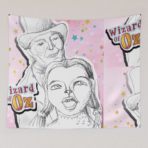 Aperçu de l'œuvre Wizard of OZ, Dorothy and the Wizard (Pop-Art drawing by ACCI)  créée et vendue par VanyssaGraphics.