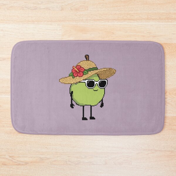 Item preview, European pear Pixel with a Straw Hat (GN) designed and sold by White Rim Mates.