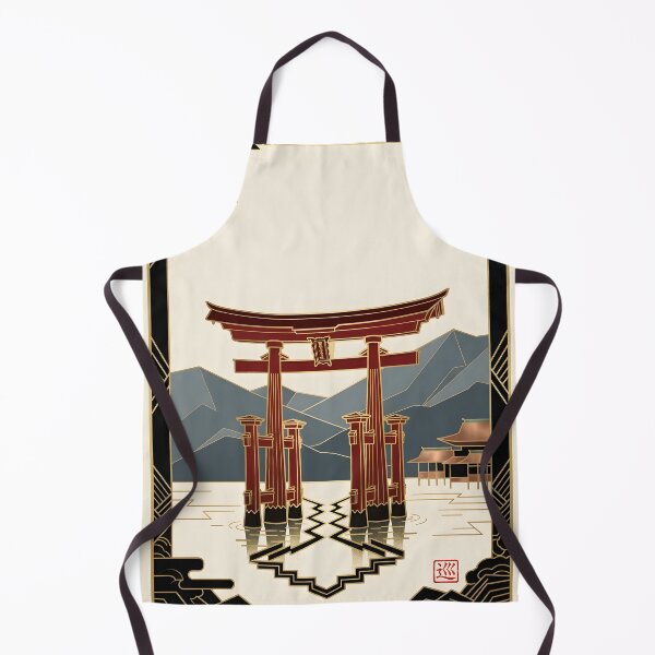Item preview, Miyajima Torii Gate – Japan Art Deco Print designed and sold by JAPANCE STUDIO.