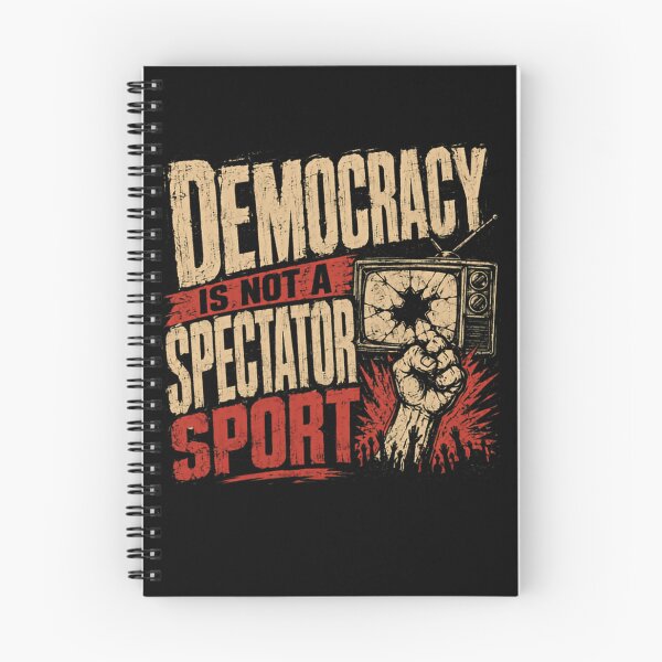 Item preview, Democracy Is Not A Spectator Sport Political Activist Citizen Rights designed and sold by SkeletonsDanger.