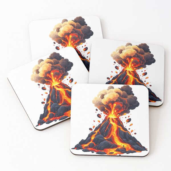 Item preview, Explosive Volcano with Glowing Lava and Dark Smoke designed and sold by RiderSpoon.