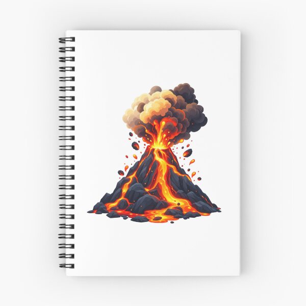 Item preview, Explosive Volcano with Glowing Lava and Dark Smoke designed and sold by RiderSpoon.