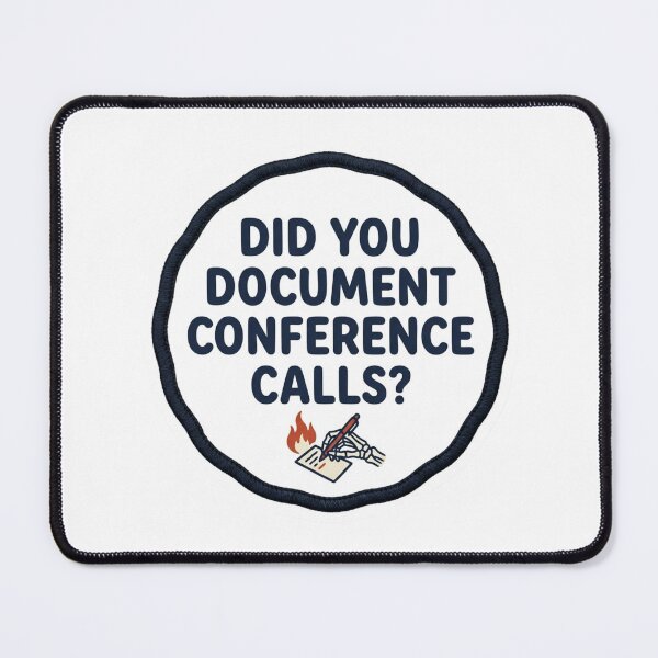 Item preview, Did You Document Conference Calls Funny Office Work Sarcastic Meeting Quote designed and sold by raedattia.