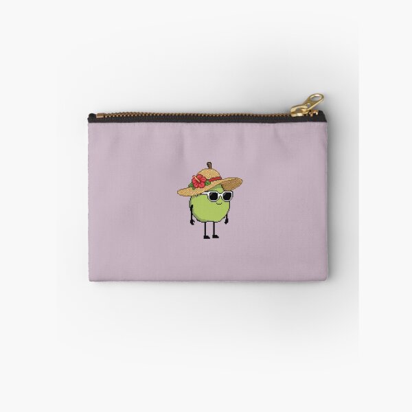 Item preview, European pear Pixel with a Straw Hat (RD) designed and sold by White Rim Mates.
