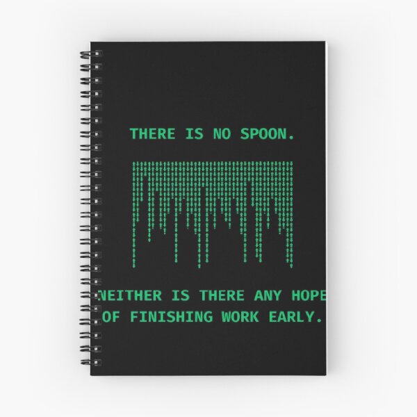 Item preview, There Is No Spoon No Hope Finishing Work Early Parody designed and sold by Mircea786.