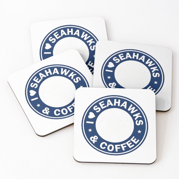 Aperçu de l'œuvre Emblème de café Coastal Seahawk style sport vintage créée et vendue par Christina70921.