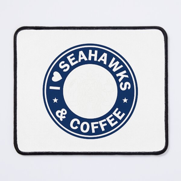 Item preview, Coastal Seahawk Coffee Emblem Vintage Sports Style designed and sold by Christina70921.