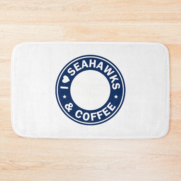 Item preview, Coastal Seahawk Coffee Emblem Vintage Sports Style designed and sold by Christina70921.