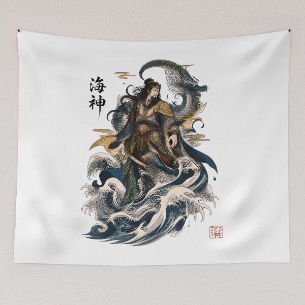 Item preview, Susanoo Ocean Tempest | Japanese Sea God & Dragon Art designed and sold by kaxymax.