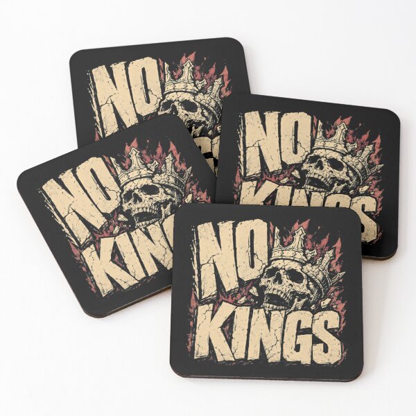 Item preview, No Kings Anti Monarchy Rebellion Anarchy Freedom designed and sold by SkeletonsDanger.