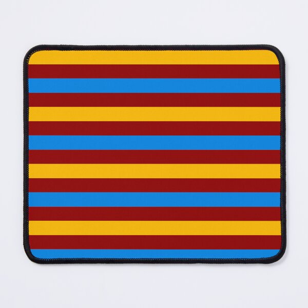Item preview, Yellow And Blue Stripes Design Red designed and sold by PatternTitan.