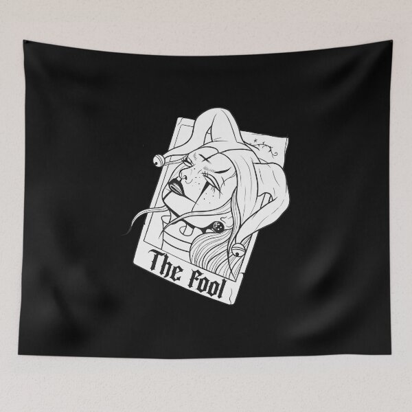 Item preview, The Fool Tarot Card Goth Harlequin Design designed and sold by OH-MY-GOTH.