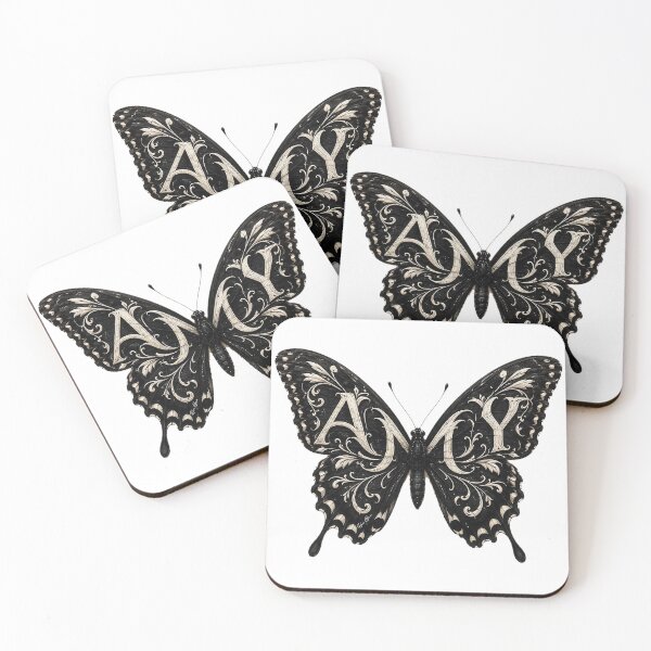 Item preview, Vintage Butterfly AMY Gothic Art Nouveau Tattoo Art designed and sold by Hen-C-Art.
