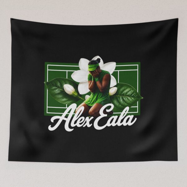 Item preview, Alex Eala Tennis Player Graphic, Floral Tennis designed and sold by DreadFlockArt.