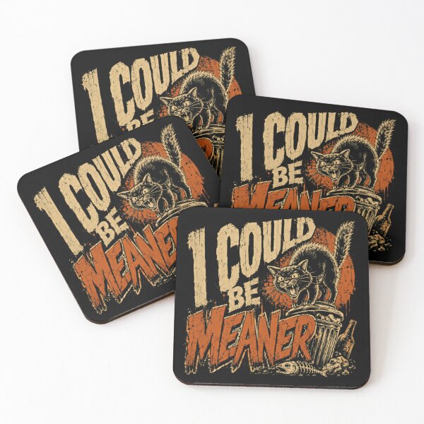 Item preview, I Could Be Meaner Grumpy Cat Lover Pet Owner designed and sold by SkeletonsDanger.