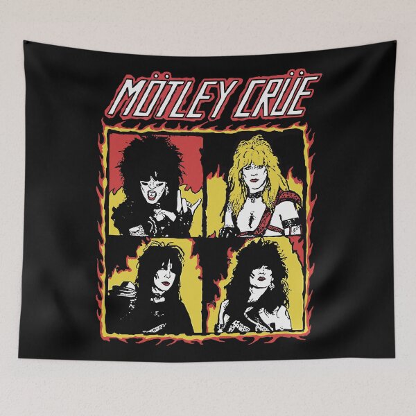 Item preview, Mötley-Crüe Classic Four Panel Comic Style designed and sold by hernezvony.