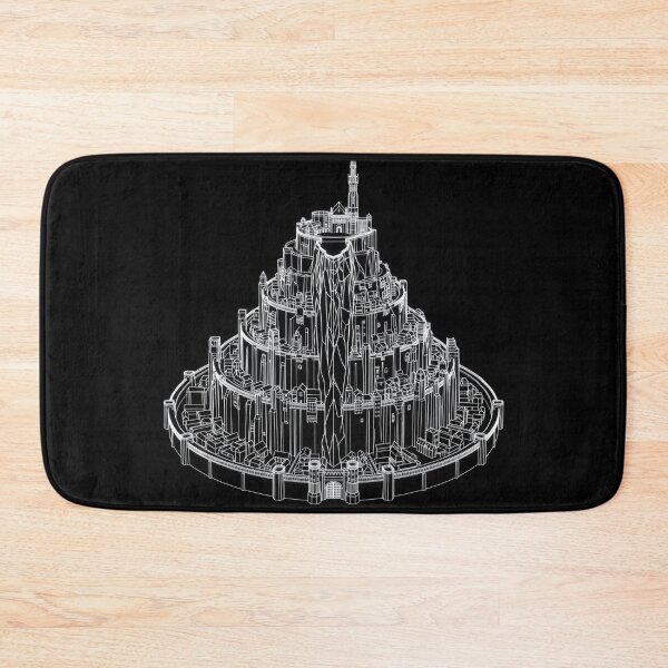 Item preview, White Tiered Mountain Fortress City designed and sold by KeremYurtseven.