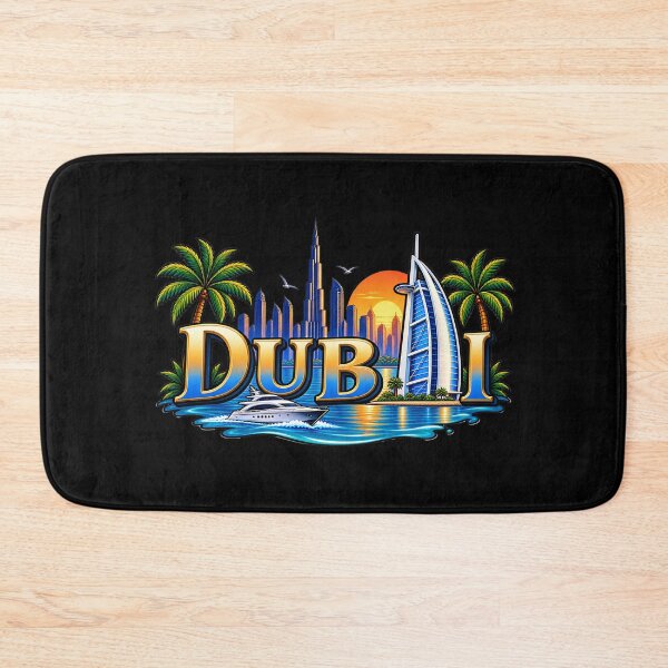 Item preview, Dubai Sunset – Skyline, Burj Al Arab & Palm Trees Travel Design designed and sold by SVALANART.