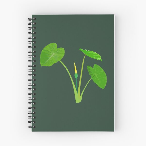 Item preview, Vector illustration of a taro plant with green leaves and a yellow flower. designed and sold by MiMee4451.