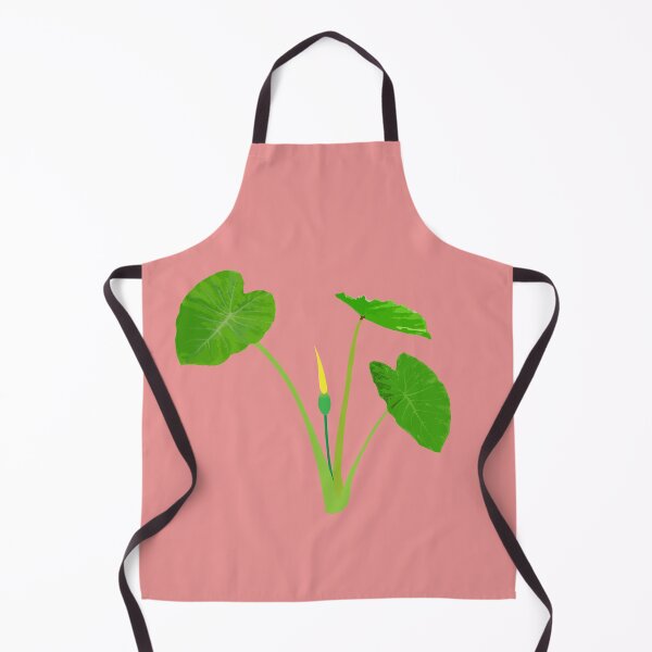 Item preview, Vector illustration of a taro plant with green leaves and a yellow flower. designed and sold by MiMee4451.