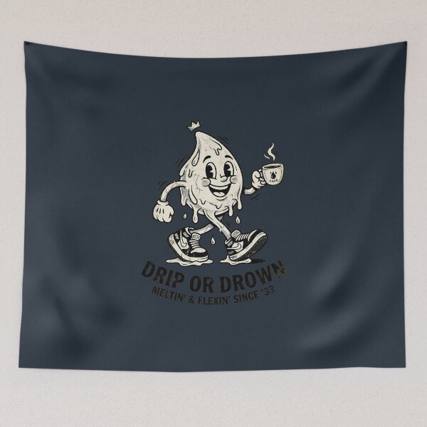 Item preview, Drip Or Drown Vintage Rubber Hose Mascot designed and sold by DripCultureLab.