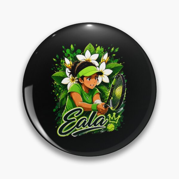 Item preview, Eala inspired tennis floral designed and sold by DreadFlockArt.