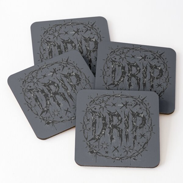 Item preview, DRIP Y2K Grunge Barbed Wire Typography designed and sold by DripCultureLab.