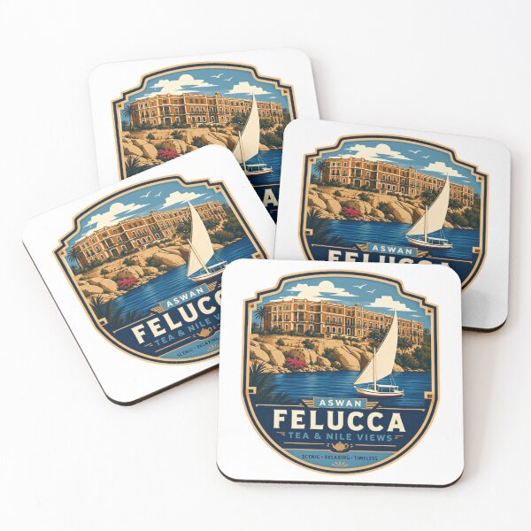 Item preview, Aswan Felucca Tea & Nile Views Egypt Travel Souvenir designed and sold by Simsimah26Parks.