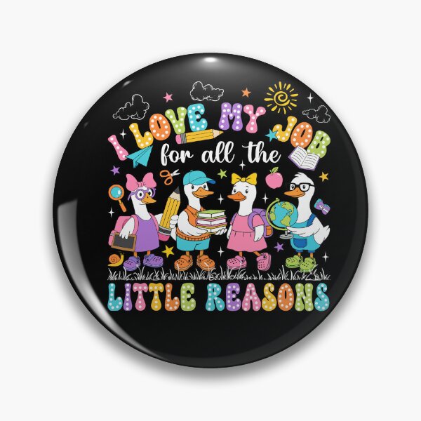 Item preview, I Love My Job Little Reasons Teacher Ducks designed and sold by varin-studio.