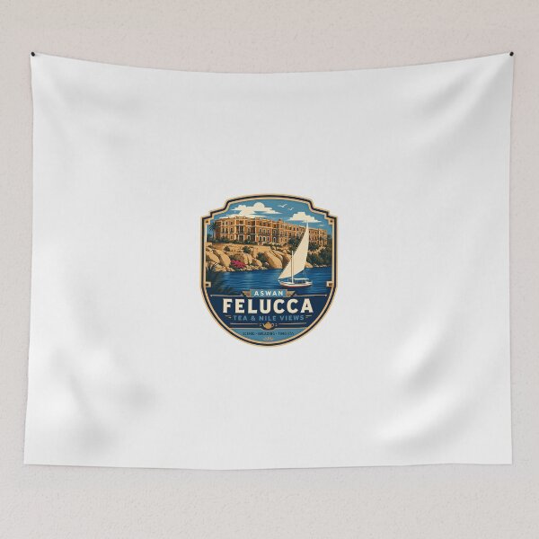Item preview, Aswan Felucca Tea & Nile Views Egypt Travel Souvenir designed and sold by Simsimah26Parks.