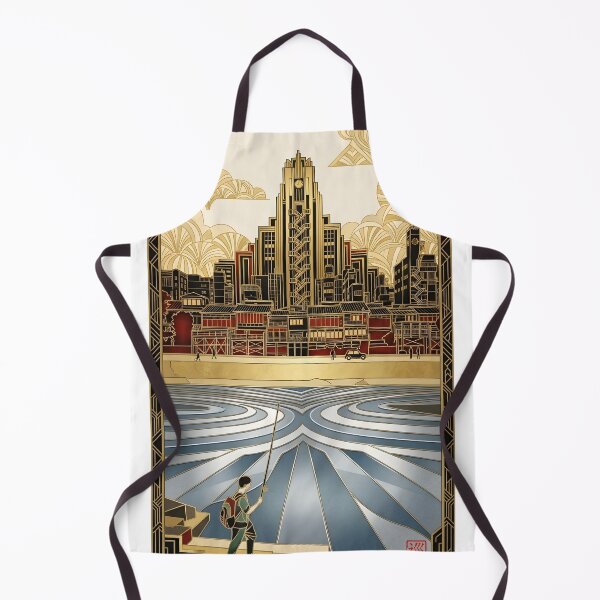 Item preview, Kyoto Riverside – Japan Art Deco Print designed and sold by JAPANCE STUDIO.