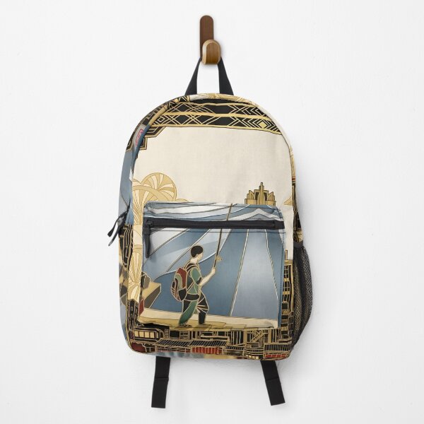 Item preview, Kyoto Riverside – Japan Art Deco Print designed and sold by JAPANCE STUDIO.