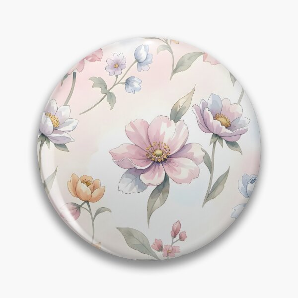 Item preview, Watercolor Pastel Floral Boho Pattern designed and sold by ZanyPaintbrush.