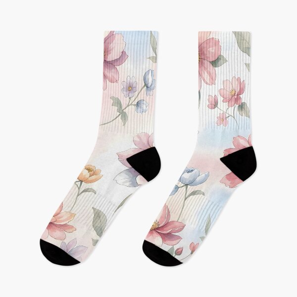 Item preview, Watercolor Pastel Floral Boho Pattern designed and sold by ZanyPaintbrush.