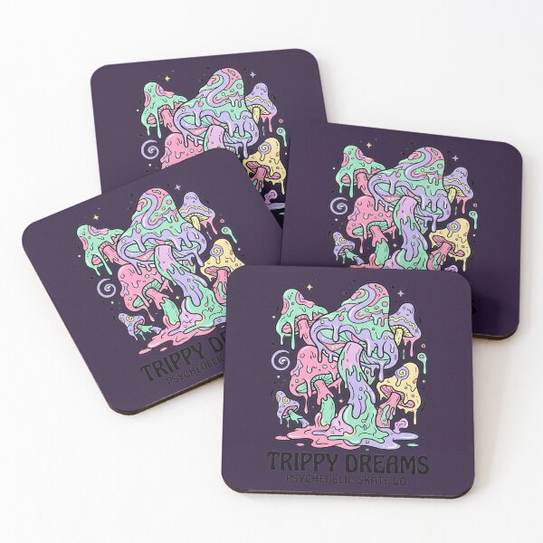 Item preview, Trippy Dreams Pastel Melting Mushrooms designed and sold by DripCultureLab.