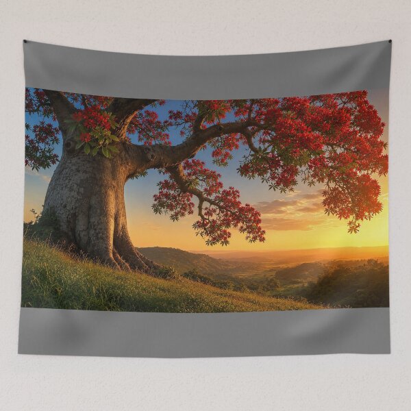 Item preview, Flame Tree at Sunset designed and sold by andreisky.