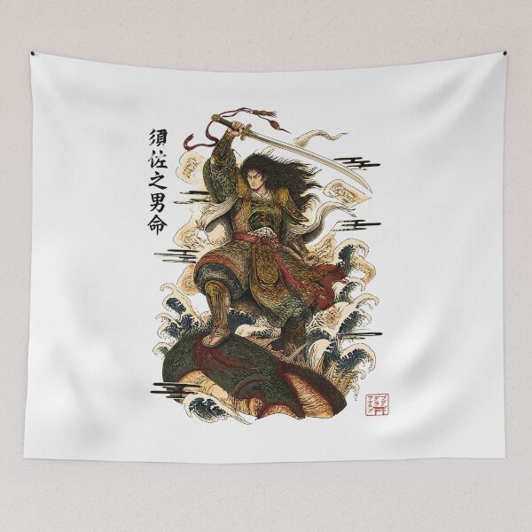 Item preview, Susanoo Slayer of Yamata no Orochi | Japanese Mythology Samurai Art designed and sold by kaxymax.