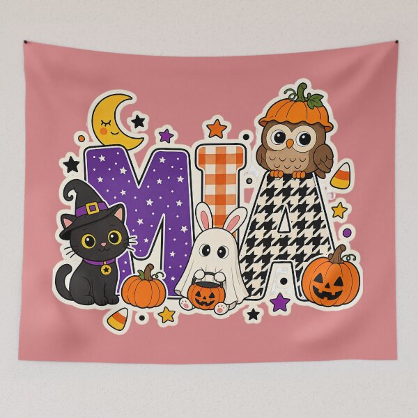 Item preview, Custom Name Letter Block Shirt | Cute Animal Halloween Design designed and sold by MOCH- ART.