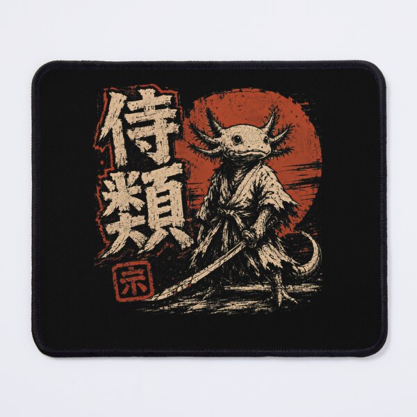 Item preview, Samurai Axolotl Japanese Warrior Bushido designed and sold by SkeletonsDanger.