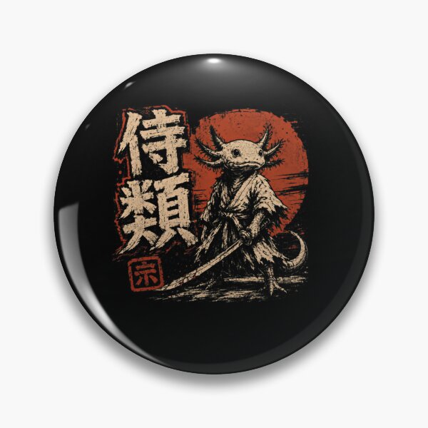 Item preview, Samurai Axolotl Japanese Warrior Bushido designed and sold by SkeletonsDanger.